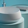 Раковина из сантехнического фарфора Ceramica Nova MAYA CN12004MW 40х40 накладная цвет белый без отверстий под смеситель
