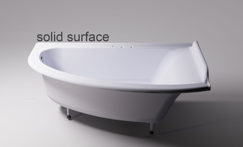 Ванна из искусственного камня Astra-Form Анастасия 01010064 182х125 угловая асимметричная с ножками - фото 2