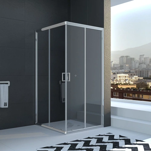 Душевой уголок Veconi Rovigo RV11-90-01-C5 90х90 стекло прозрачное профиль хром глянцевый без поддона