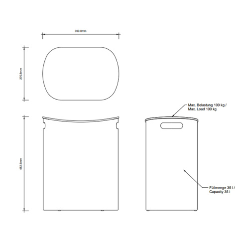 Корзина для белья Decor Walther All in 615250 - фото 2
