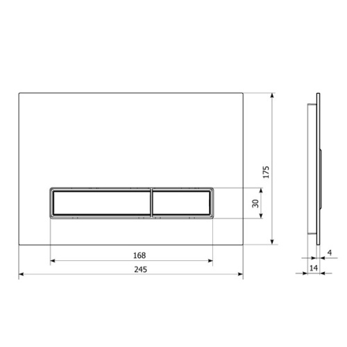 Клавиша смыва механическая Lavinia Boho RelFix 3805003B цвет черный глянцевый/хром - фото 4