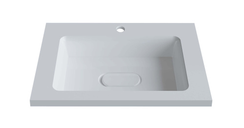 Раковина из литьевого мрамора Uperwood Modul 2911020339 62х45 полувстраиваемая цвет белый - фото 5