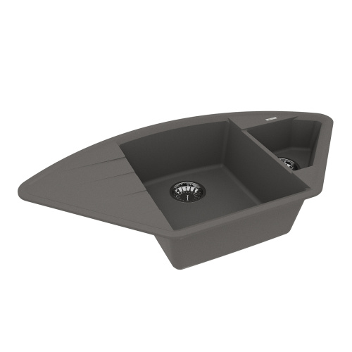Кухонная мойка LeMark Irkana 980 9910047 98х50 цвет серый поверхность матовая - фото 2