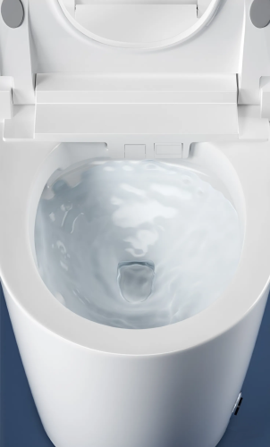 Унитаз приставной Cerutti SPA CT10615 белый с сиденьем микролифт безободковый смыв торнадо - фото 5