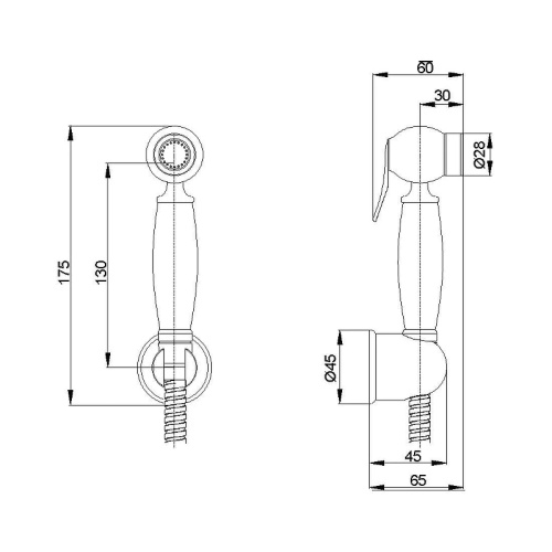 Лейка для гигиенического душа D-Lin D61045-A - фото 2