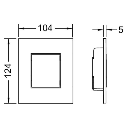 Панель смыва механическая Tece TECEnow 9242406 цвет черный матовый - фото 2
