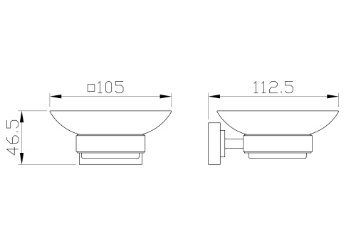 Мыльница с держателем Wonzon & Woghand Flat WW-9722 - фото 2