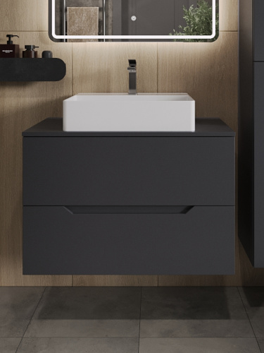 Тумба с раковиной Orange Line Li-80TugMDF+B04-500W 81х46х66 - фото 3