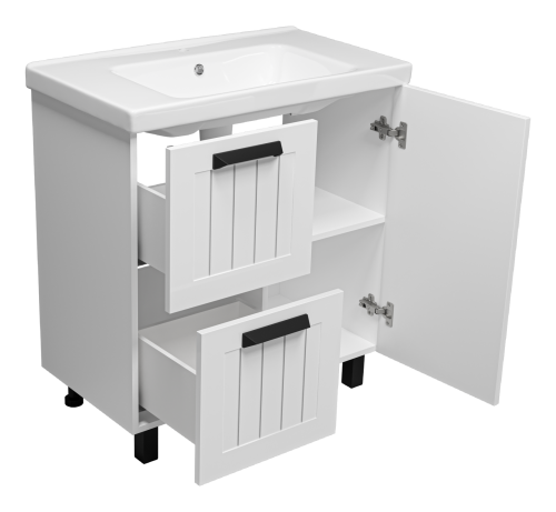 Тумба под раковину Misty Спарта П-Спа-06080-01-012Я 77х45х70 напольная - фото 5