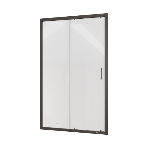 Душевая дверь Cerutti SPA GLORIA D120B 120х195 стекло прозрачное профиль черный