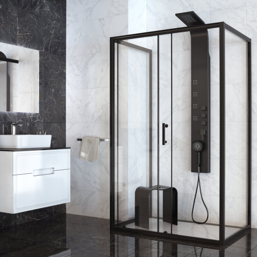 Душевая панель Taliente TA-G-A01Bb прямоугольная настенная - фото 2