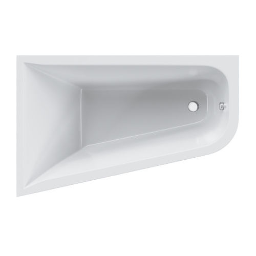 Ванна акриловая Am.Pm Spirit W72A-160L100W-A2 160х100 пристенная асимметричная без каркаса - фото 2