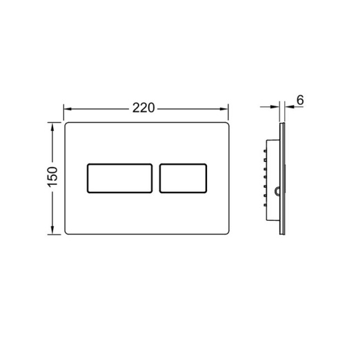 Панель смыва механическая Tece TECESolid 9240434 цвет нержавеющая сталь - фото 2
