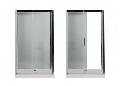 Душевой уголок Aquanet NPE1131 120х80 стекло прозрачное профиль хром глянцевый без поддона - фото 2