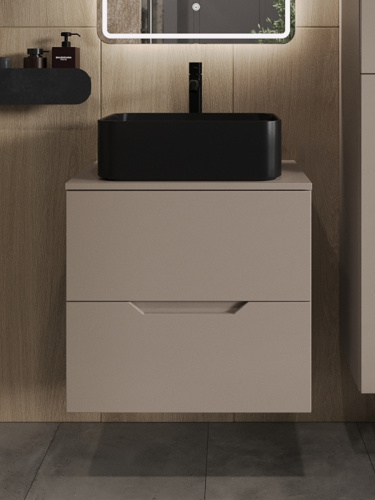 Тумба с раковиной Orange Line Li-60TuLMDF+B02-460MB 61х46х70 - фото 3