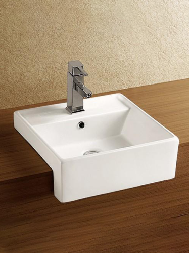 Раковина из санфаянса WeltWasser WW SK 10000003884 41х41 подвесная цвет белый глянцевый 1 отверстие под смеситель - фото 2