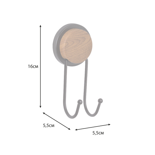 Крючок для ванной Fixsen Magic wood FX-46005A - фото 4