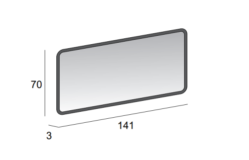 Зеркало в ванную Cezares 44994 141х70 - фото 5