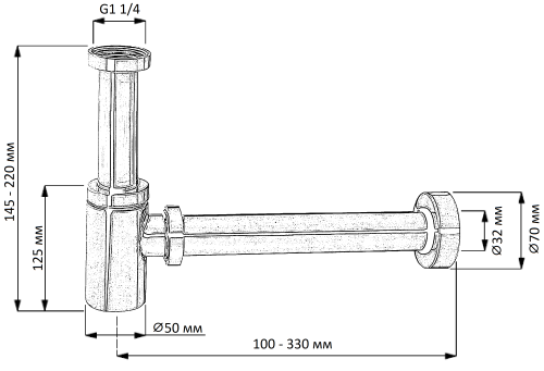 Сифон для раковины Creavit SF198S - фото 2