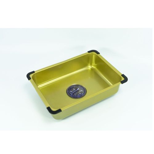 Кухонная мойка Fmark FSC002C 75х46 цвет золото поверхность матовая - фото 4