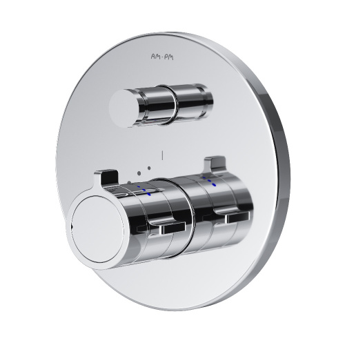 Смеситель для душа Am.Pm X-Joy F85A45600 встраиваемый в стену хром с термостатом - фото 2