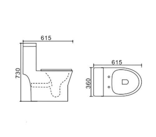 Унитаз-компакт напольный с бачком Stella Polar Мурсия SP-00001858 белый с сиденьем микролифт безободковый душевой смыв - фото 3