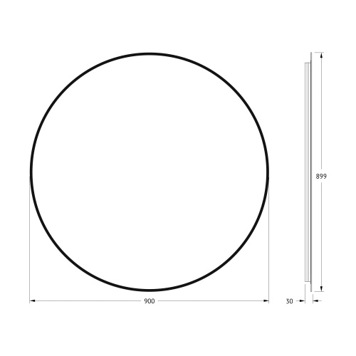 Зеркало в ванную Defesto AURA DF 2986 90х90 - фото 2