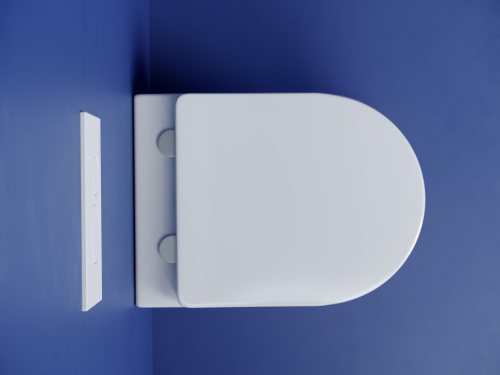 Унитаз подвесной Ceramica Nova METROPOL CN4002T белый с сиденьем микролифт безободковый смыв торнадо - фото 4