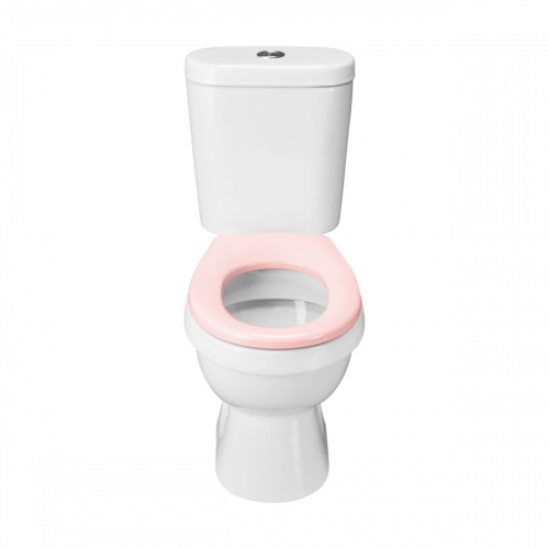 Унитаз-компакт напольный с бачком Santek Каспер 1WH501847 белый/розовый с сиденьем каскадный смыв - фото 2