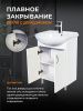 Тумба с раковиной Orange Лайт LA-45TUW+RA 50х40 напольная цвет белый