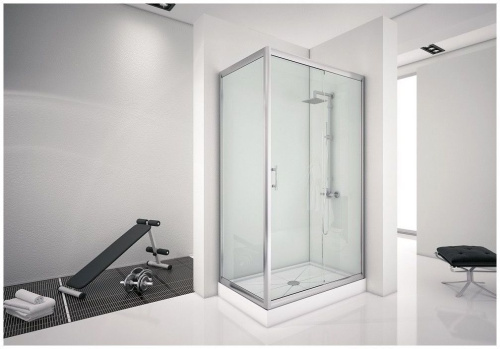 Душевой уголок Aquanet Alfa NAA1131 1600800 160х80 стекло прозрачное профиль хром глянцевый без поддона - фото 2