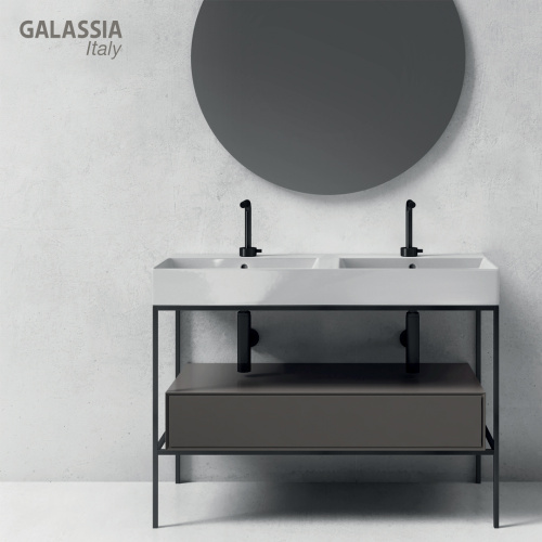 Раковина из сантехнического фарфора Galassia Meg11Pro 8937 101х46 подвесная цвет белый - фото 3