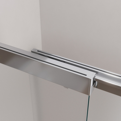 Душевая шторка на ванну Cezares SLIDER SLIDER-VF-11-100/150-P-Cr 100х150 стекло рифленое профиль хром глянцевый ориентация универсальная - фото 4