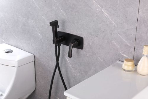 Гигиенический душ со смесителем LeMark Nubira LM6219ORB черный - фото 2