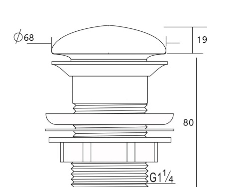 Донный клапан для раковины Aquanet 00330953 - фото 4