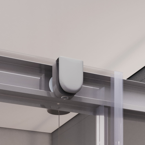 Душевой уголок RGW Dolphin 28912900-11 100х100 стекло прозрачное профиль хром глянцевый без поддона - фото 4