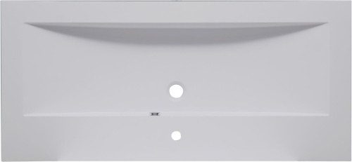 Раковина из литьевого мрамора Aquanet Мадонна НФ-00007495 120х56 полувстраиваемая цвет белый 1 отверстие под смеситель - фото 4