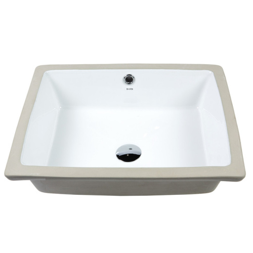 Раковина из сантехнического фарфора Bond Cube S99-500 51х40 встраиваемая цвет белый глянцевый - фото 3