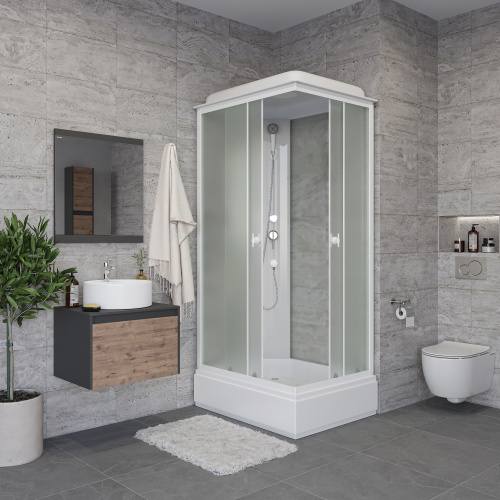 Душевая кабина Niagara Promo P110/80/26Q/MT 110х80 прямоугольная с крышей ориентация универсальная - фото 3