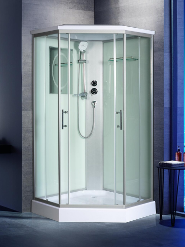 Душевая кабина WeltWasser WW500 NESSE 1002 (10000003281) 100х100 с крышей ориентация универсальная - фото 3