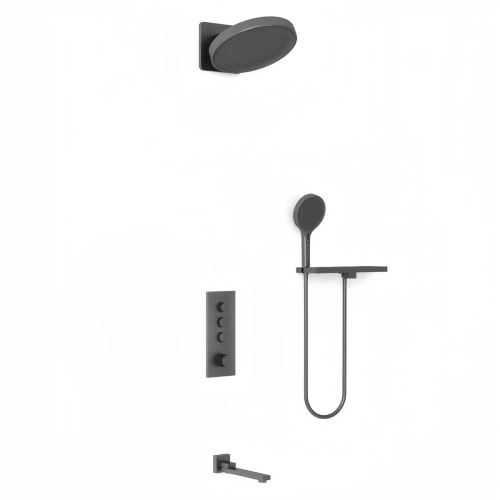 Душевая система Vincea VSFW-433TI3RGM встраиваемая в стену с термостатом - фото 2