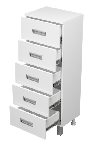 Комод Misty Селена П-Сел05040-015Я 40х34х97 напольный цвет белый - фото 4