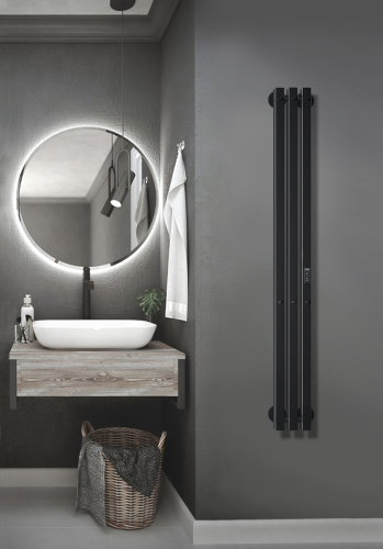 Полотенцесушитель Indigo Style PRO LSPRE120-13BRRt 13х120 электрический черный муар - фото 3