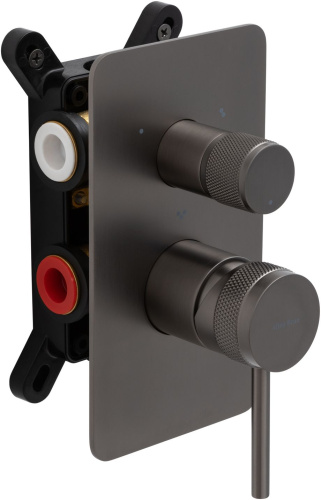 Смеситель для ванны с душем Allen Brau Priority 5.31A11-MG встраиваемый в стену серый - фото 4