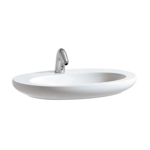 Раковина керамическая Laufen Alessi One 8.1897.2.400.104.1 80 см накладная цвет белый 1 отверстие под смеситель