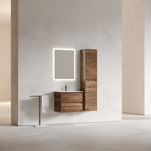 Тумба под раковину Sancos Libra LB60ECH 59х45х50 подвесная цвет дуб чарльстон - фото 3