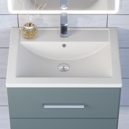 Раковина кварцевая Uperwood Foster Quartz 291030051 60х41 полувстраиваемая цвет белый - фото 4