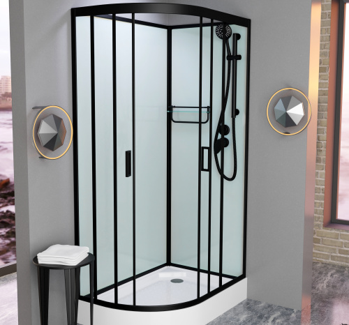 Душевая кабина Frank 914014 100х80 без крыши ориентация правая - фото 3