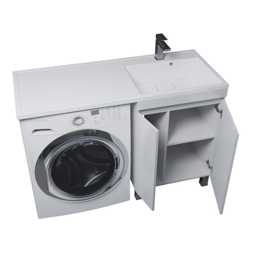 Тумба с раковиной Uperwood Magenta 52930205156 120х50х80 цвет белый матовый - фото 4