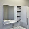 Зеркало-шкаф Comforty Мерано 00-00010664CF 90х80 подвесной цвет белый